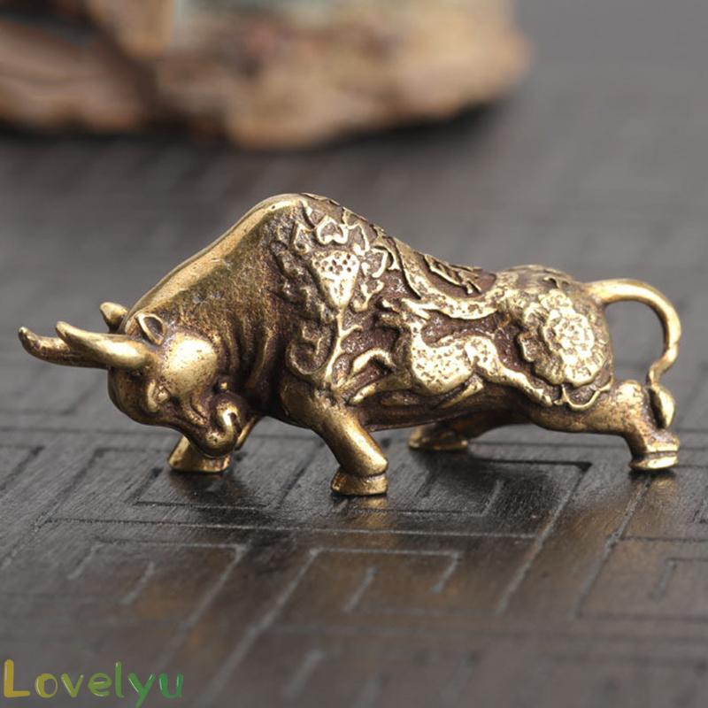 Tượng Đấu Bò Bằng Đồng Trang Trí Bàn Làm Việc