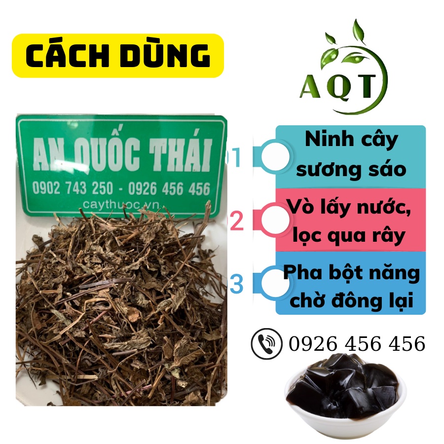 Cây Sương Sáo 1KG (Khô, Sạch) Nấu Thạch Đen Ăn Giải Nhiệt