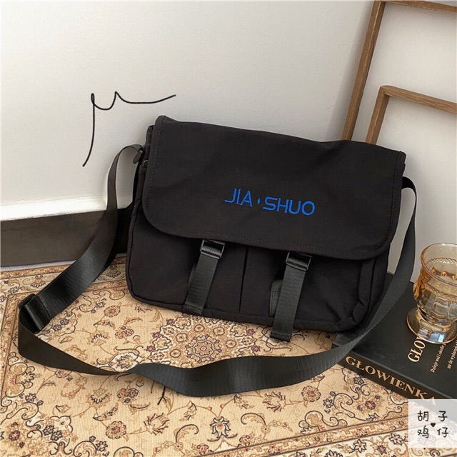 Túi đeo chéo 2 nịt ulzzang unisex cá tính (có sẵn)