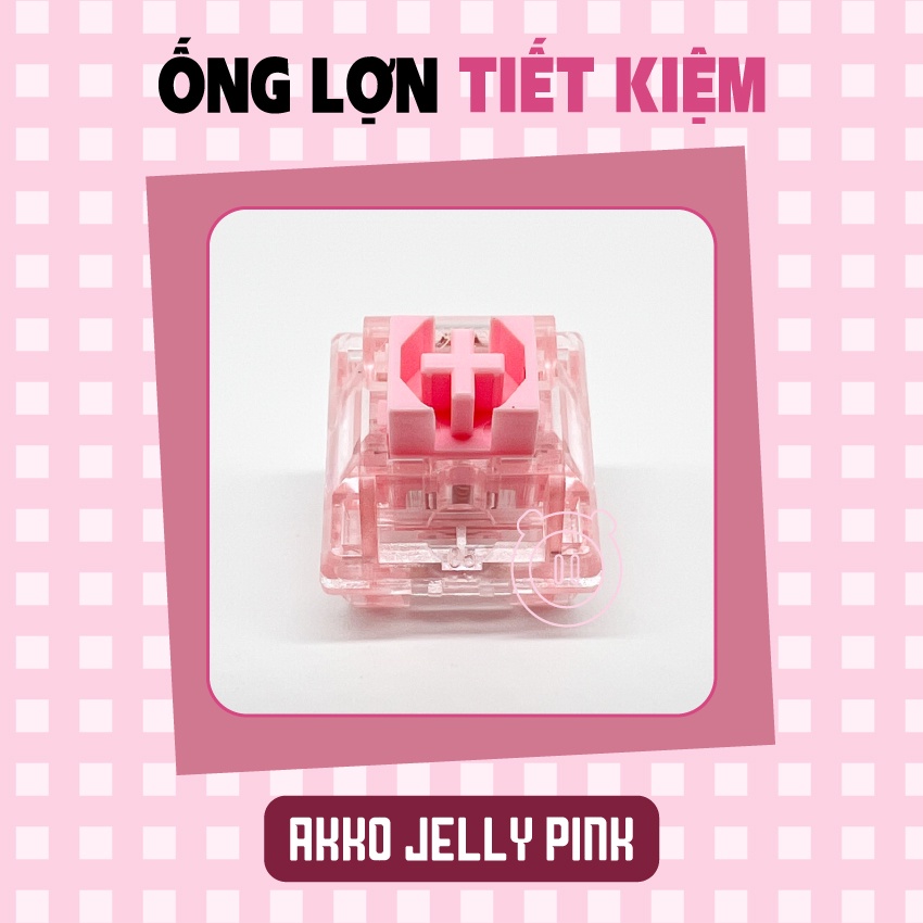 Akko Jelly Switch Lẻ (Black, White, Blue, Pink, Purple)