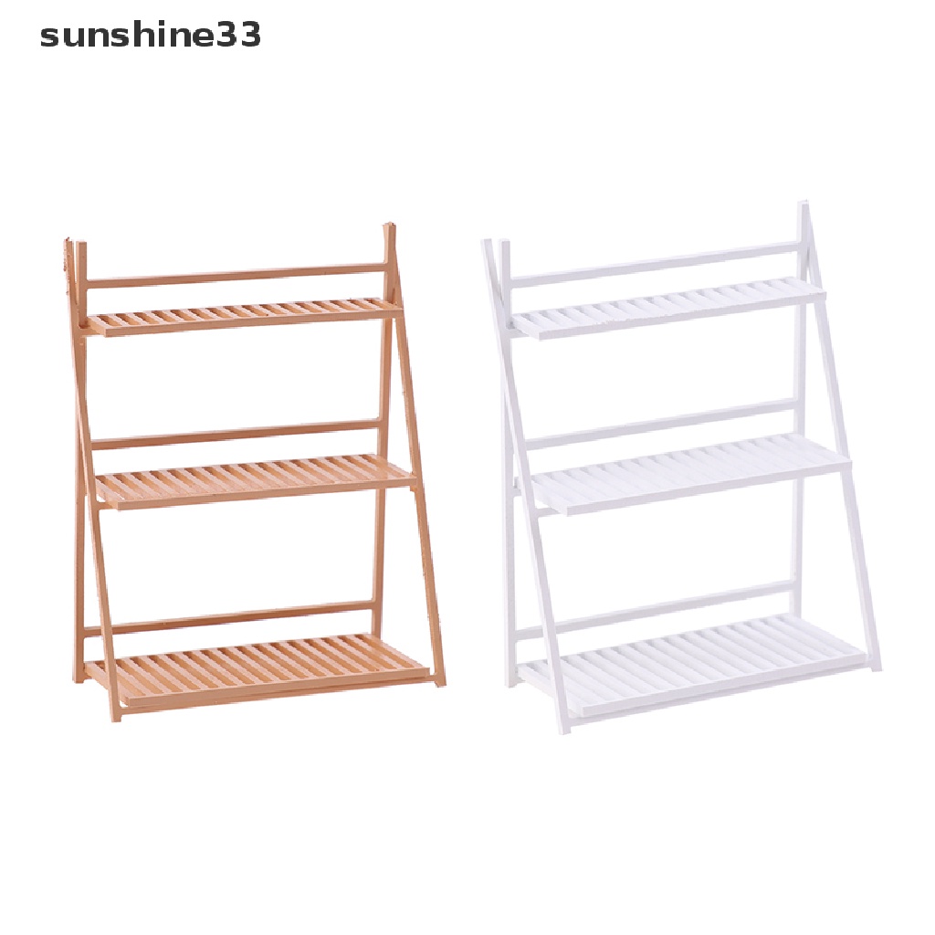 Giá đỡ chậu hoa đơn giản để trang trí nhà búp bê 1:20