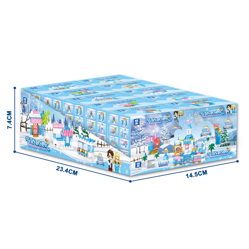 Đồ chơi lắp ghép mô hình lâu dài Elsa