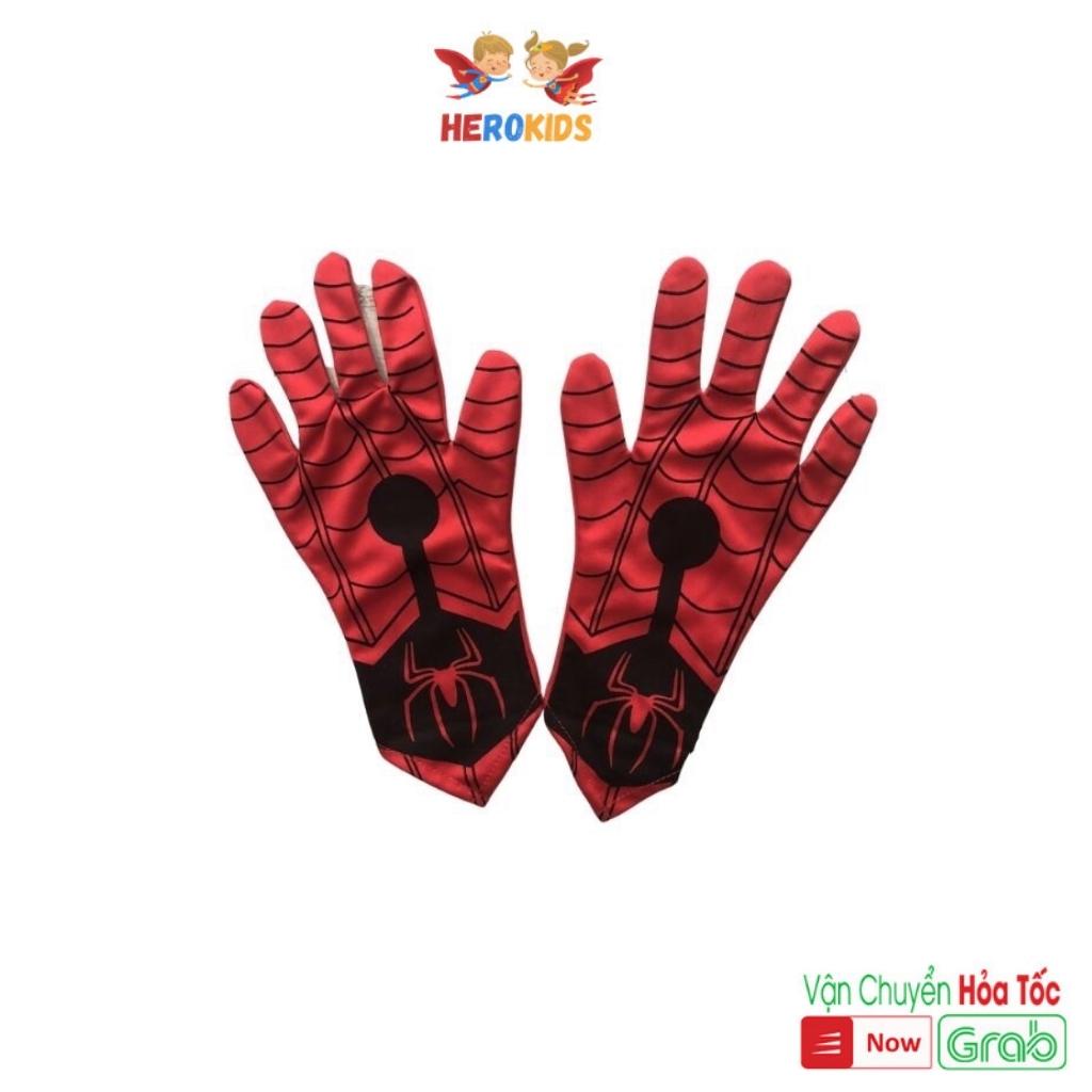 Găng tay cho bé, găng tay nhện chất cotton co giãn 4 chiều Herokids SPIDERMAN30