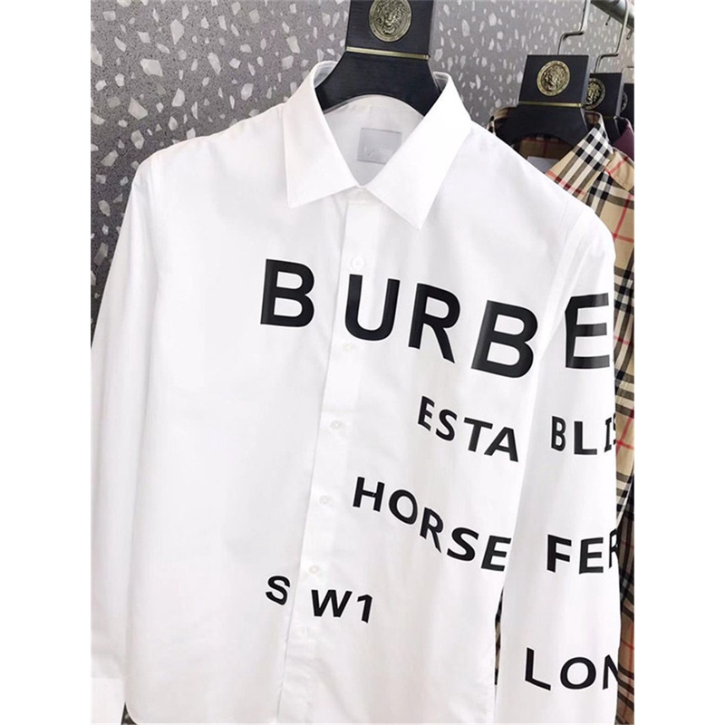 BURBERRY New fashion printed long-sleeved casual shirt v60#