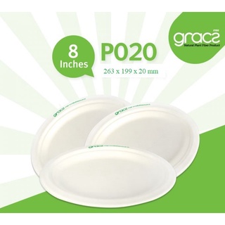 50 Dĩa hột xoài bã mía Thái Lan 8 inch - thương hiệu Gracz