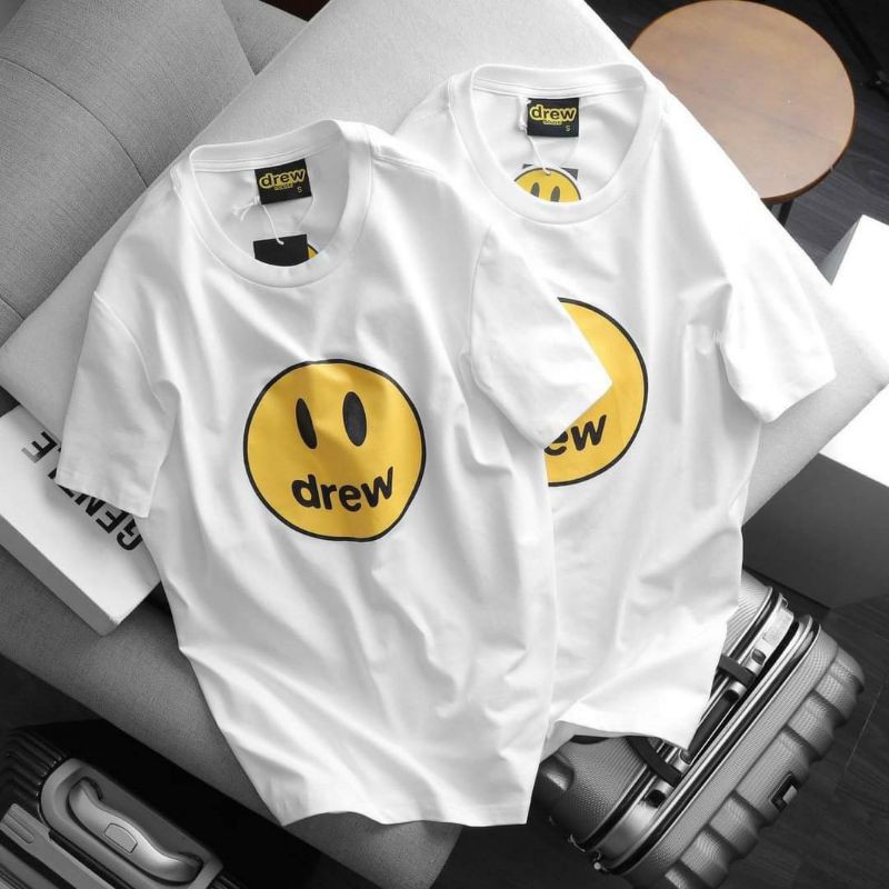 áo thun unisex fom rộng in hình DREW chất liệu cotton  đen trắng | BigBuy360 - bigbuy360.vn