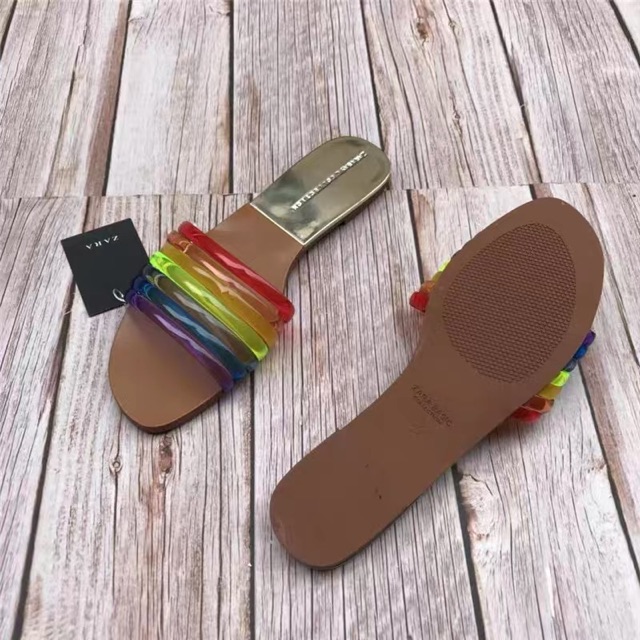 SALE LẺ SIZE Dép lê Zara quai nhựa nhiều màu