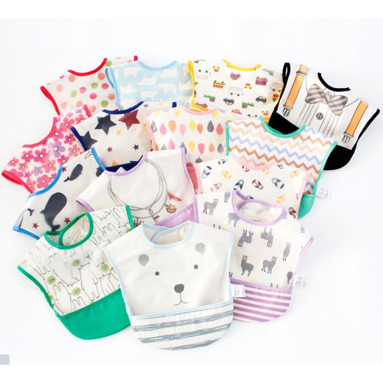 Yếm ăn dặm xuất nhật cho bé, yếm máng chống thấm - Tạp hóa mint