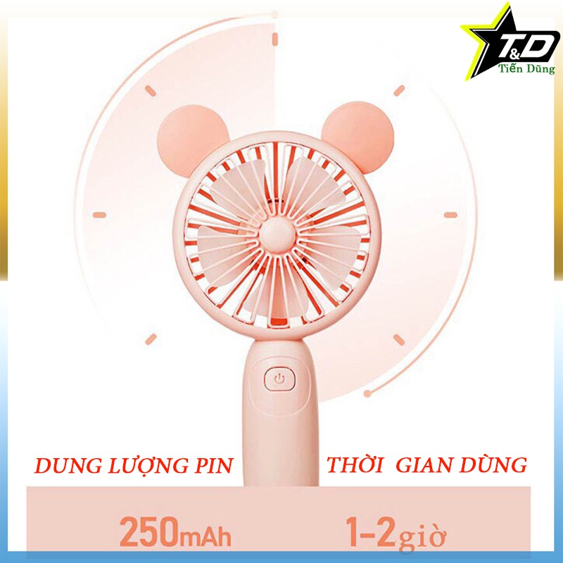 [Mã ELHA22 giảm 5% đơn 300K] Quạt cầm tay remax f41 handheld fan dòng 5 cách quạt xạc pin có đế chính hãng