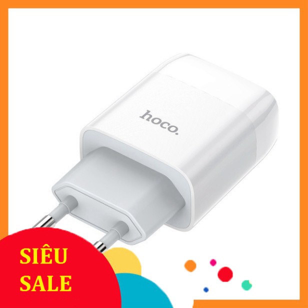 [ Hà Nội ] Củ cốc sạc Hoco C72A đầu ra 2.1A 1 cổng USB cao cấp chính hãng - Minh Tín Shop