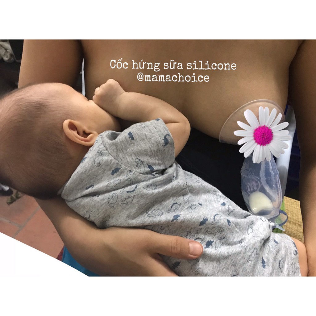 [Chính hãng] Cốc hứng sữa/ hút sữa silicol Mama's Choice siêu tiện lợi