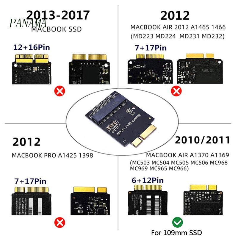 Thẻ Chuyển Đổi NAMA Cho 2010-2011 macbooks Air SSD 2280 M.2 B-Key NGFF SSD