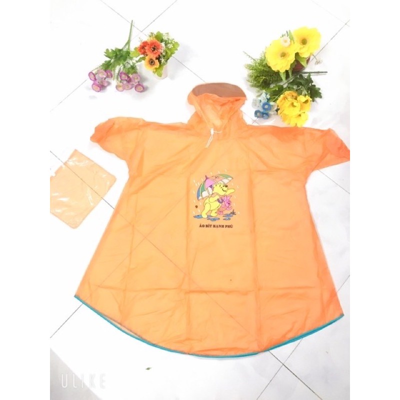 áo mưa bít trẻ em cho bé trai bé gái ( đủ size, đủ màu- nhựa dẻo)