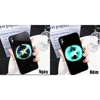 Ốp Lưng Dạ Quang - Khiên Captain ( Evengers ) - Dành cho iphone