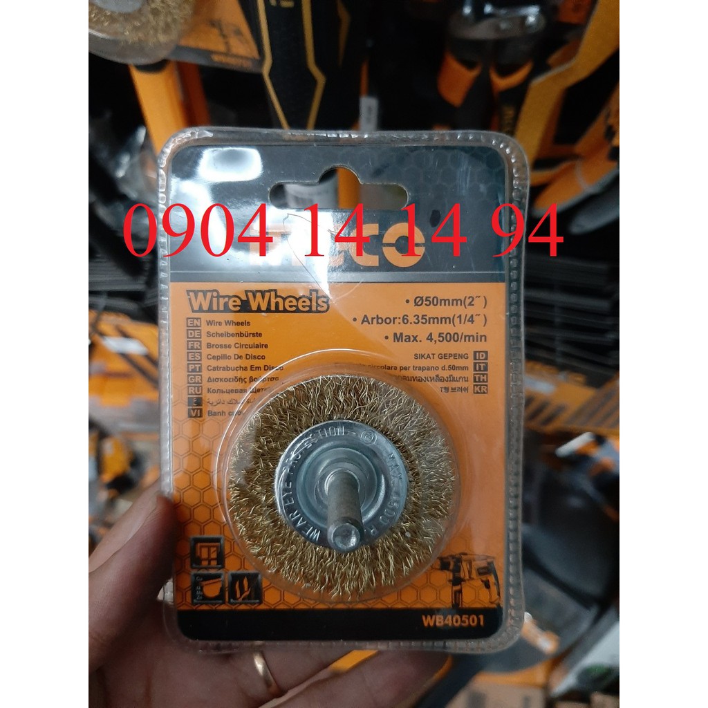 Chén cước có cán 50mm INGCO WB40501