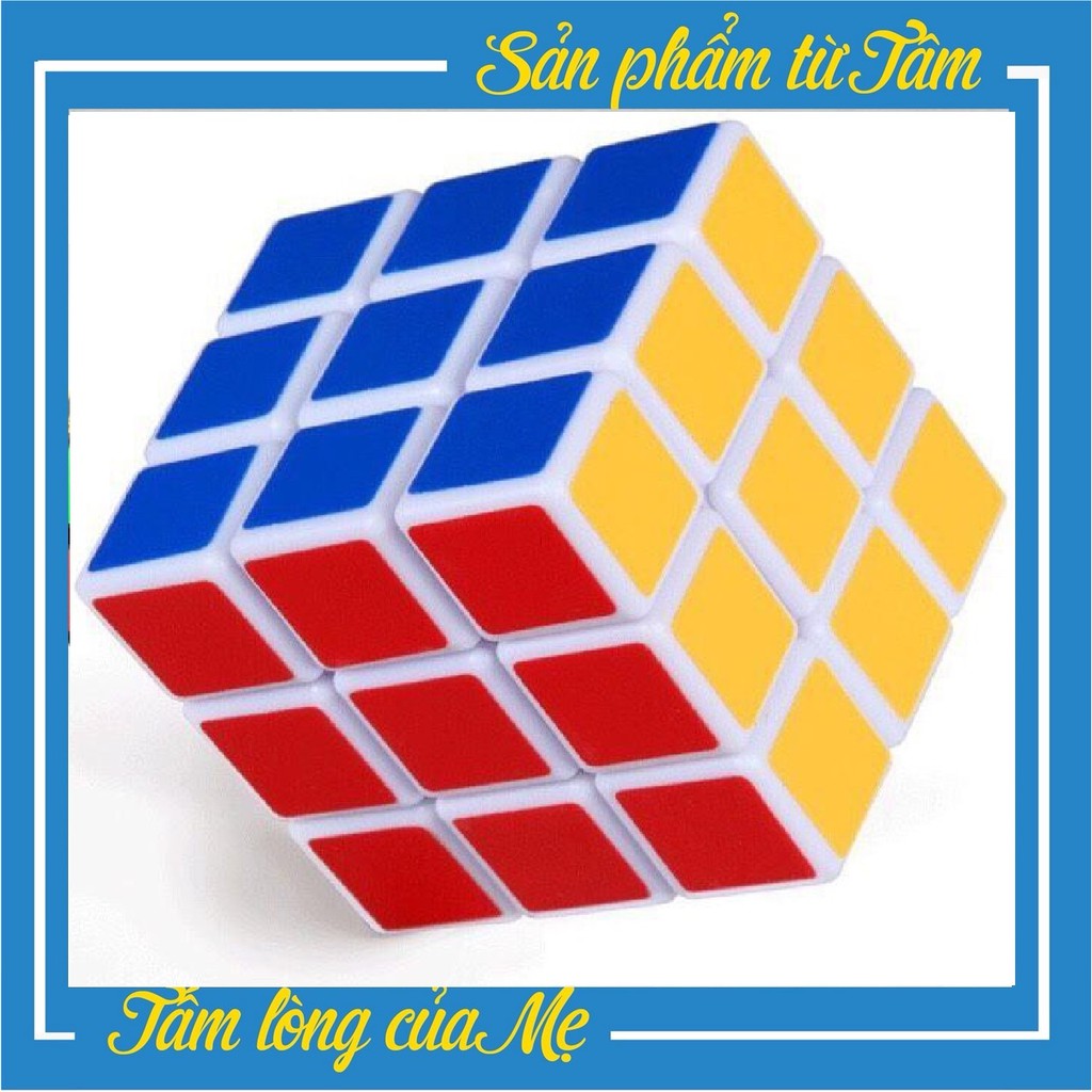 Đồ Chơi Phát Triển Kỹ Năng Rubik 3x3x3 Cao Cấp Đẹp, Xoay Trơn, Không Rít, Độ Bền Cao Chôm Kids