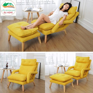 Ghế bành, ghế lười sofa giường cao cấp kèm đôn