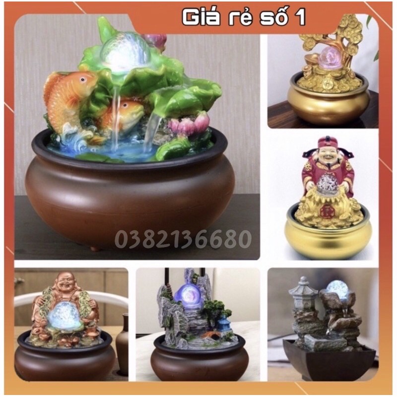 Thác nước phong thủy mini🔥SALE SỐC🔥Tiểu cảnh non bộ để bàn(chọn 20 mẫu) | BigBuy360 - bigbuy360.vn