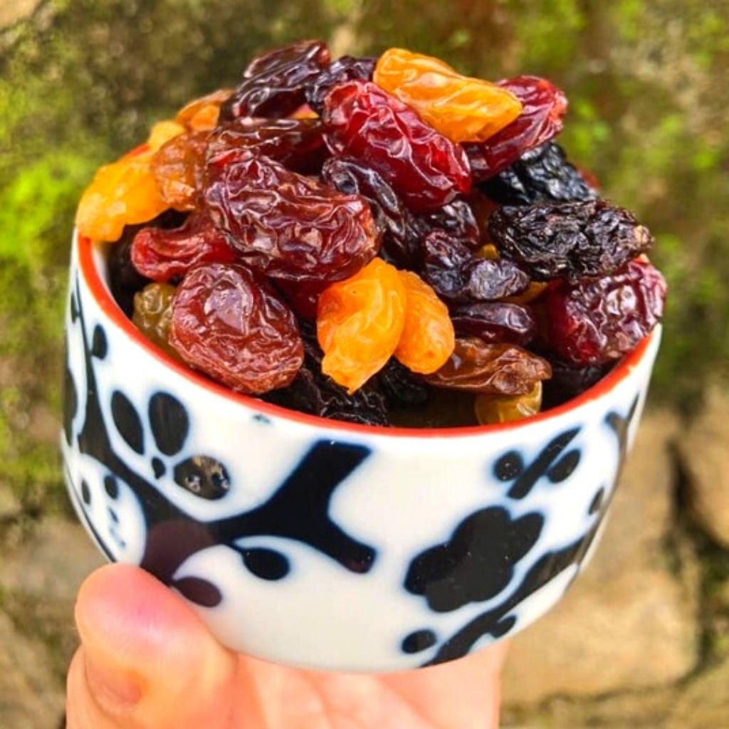 Nho Khô Raisins Mix Vị Hỗn Hợp Thập Cẩm 3 Màu, nho Đen, Đỏ,Vàng, Trái Cây Sấy,NHO CHILE Chuẩn,OneFood68
