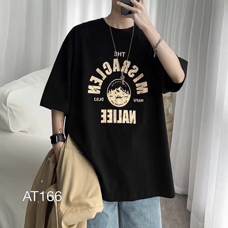 Áo thun nam nữ tay lỡ from rộng VN CLO in chữ misraclen - AT166