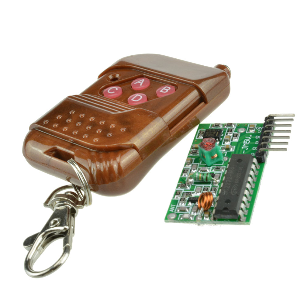 DIYMORE Chìa khóa điện tử điều khiển từ xa không dây 2262/2272 4 kênh 4 nút ABCD 433mHz RF 4CH Pro