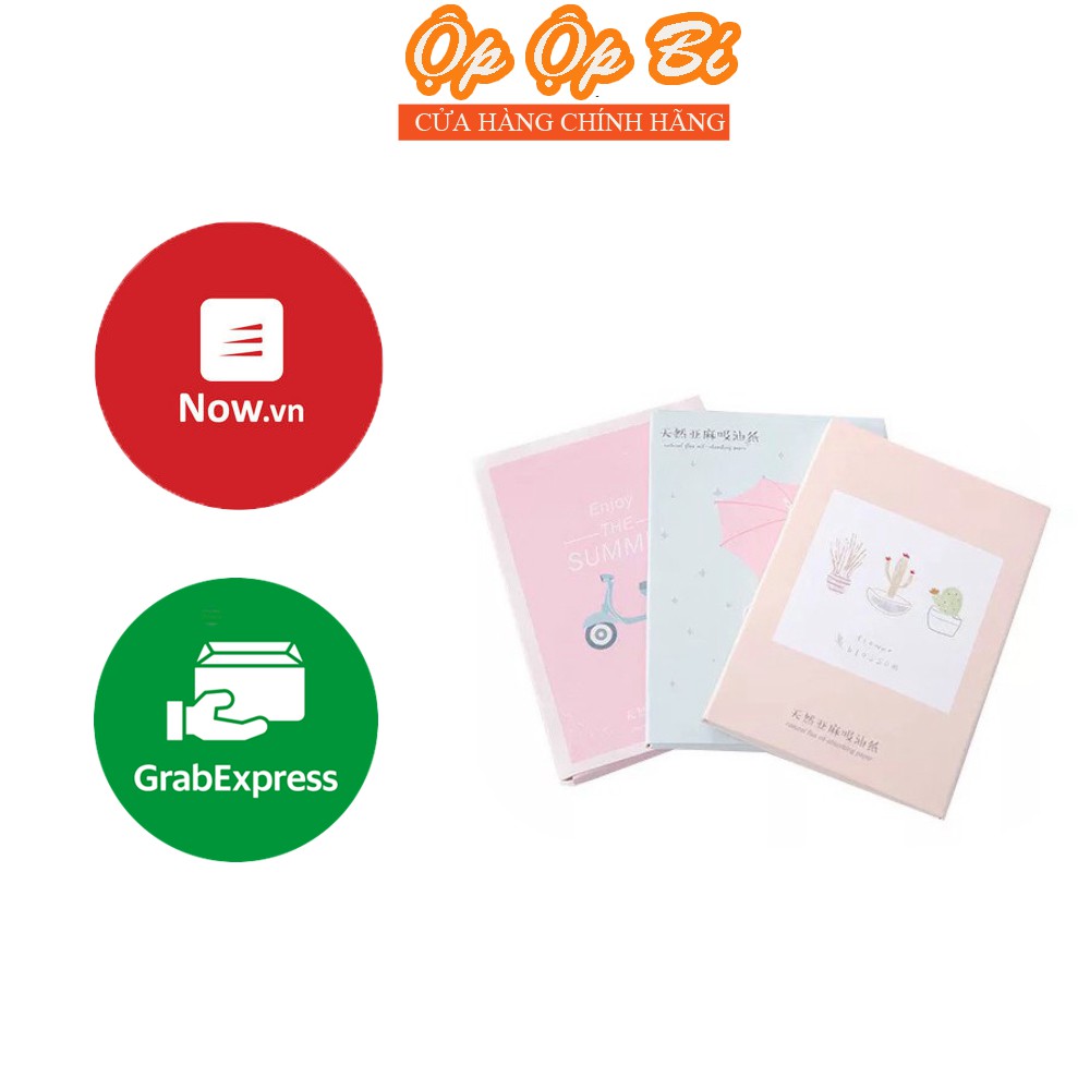 Giấy Thấm Dầu Gói 50 Tờ Giúp Thấm Hút Nhờn, Bụi Bẩn Trên Da, Ngăn Ngừa Mụn, Hỗ Trợ Làm Trắng Da, Căng Mịn