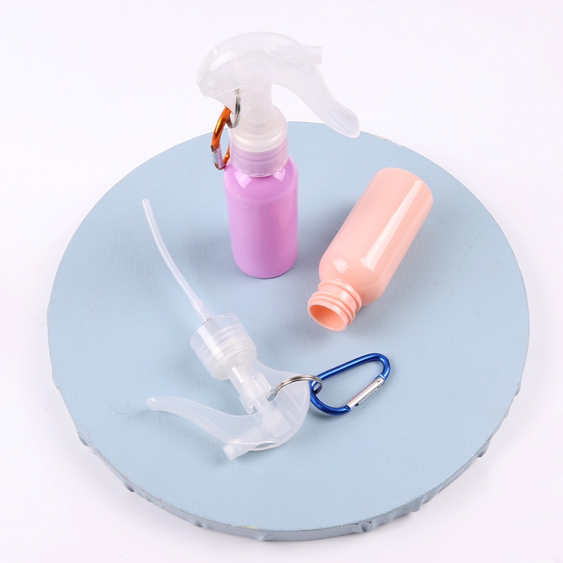 Chai xịt rỗng chiết mỹ phẩm bằng nhựa có móc khóa dung tích 60ml tiện dụng cho du lịch và đi ra ngoài
