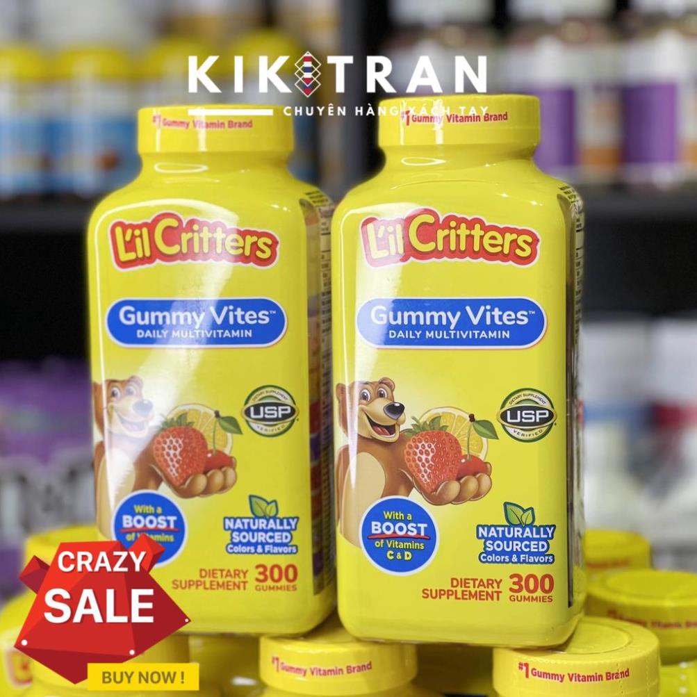Kẹo Dẻo Bổ Sung Vitamin Gấu Lil'Critter Gummy Vites Multivitamin Complete Cho Trẻ Từ 2 Tuổi 300 Viên