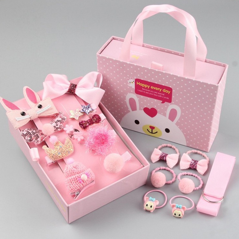 Kẹp Tóc Tai Thỏ Màu Hồng Dễ Thương