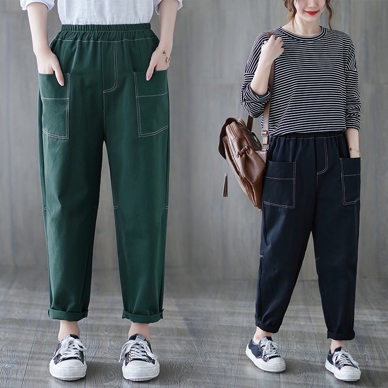 Quần chỉ nổi túi ốp