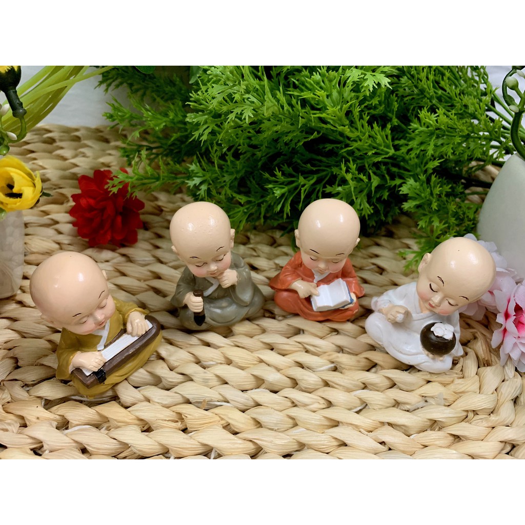 Bộ 4 tượng chú tiểu cầm kỳ thi họa ( Mẫu độc quyền ) | BigBuy360 - bigbuy360.vn