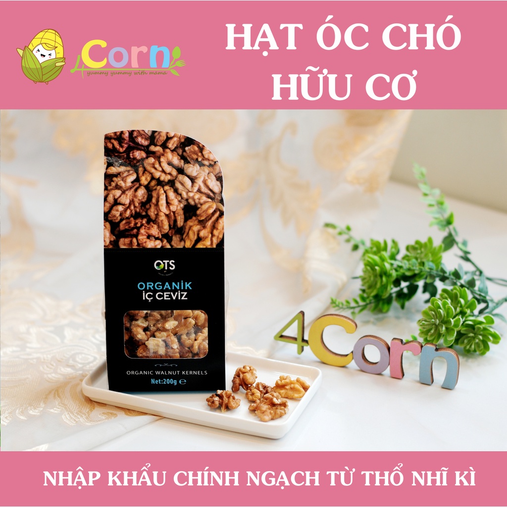 Hạt óc chó hữu cơ tách vỏ OTS - Cho bé 12m+