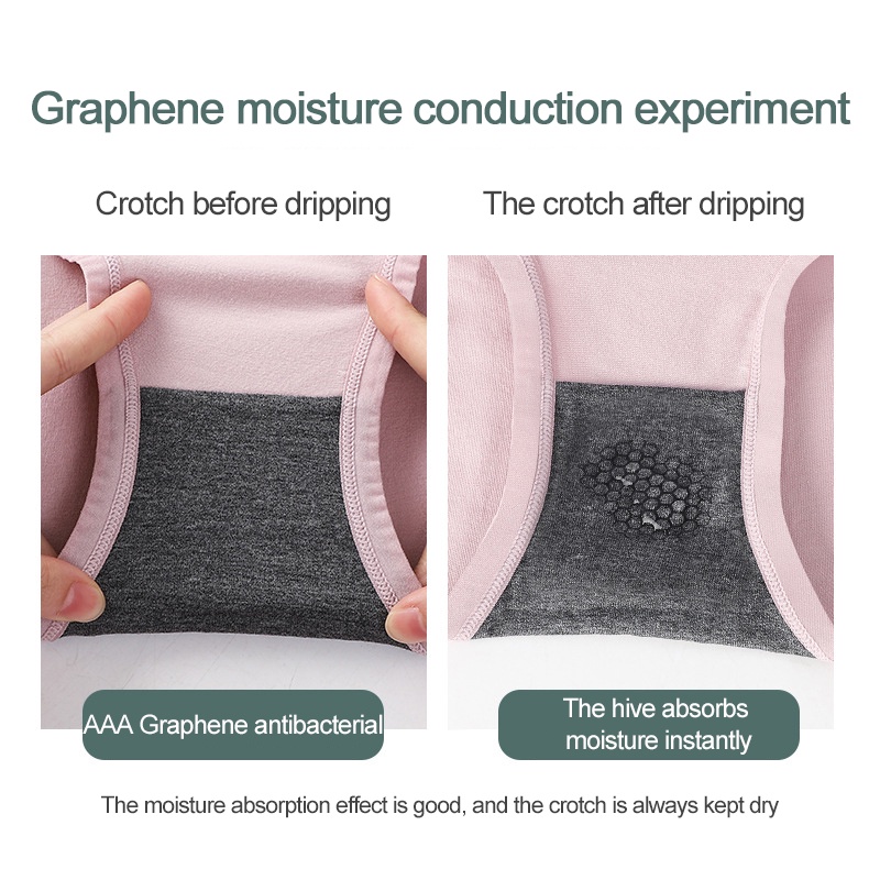 Quần lót AOWEINISI cotton đáy kháng khuẩn lưng cao vừa thời trang đơn giản cho nữ