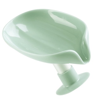 [Coco]Sponge Holder Sponge Draining Rack Leaf Shape Plastic Tray Draining Dish Kitchen Bathroom Supplies