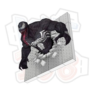 Mô hình giấy Marvel Avengers Venom 3D Wall Hanging