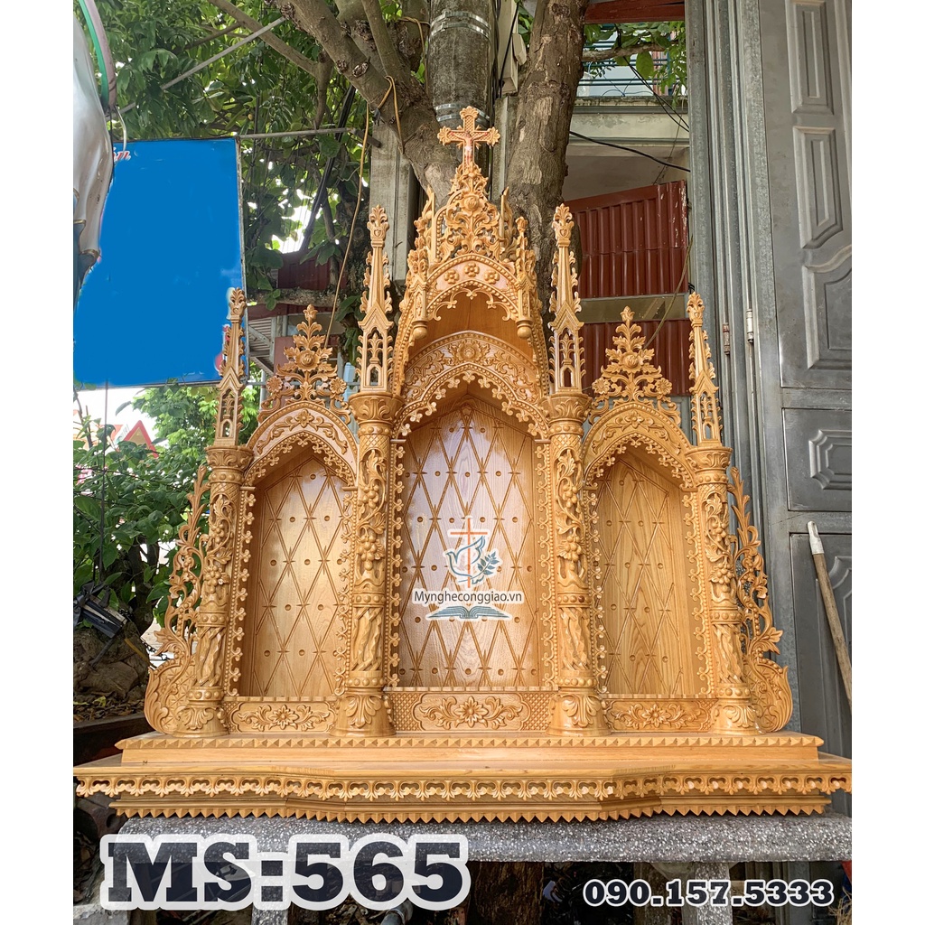 Top Những Mẫu Tòa Gỗ Công Giáo | Bàn Thờ Chúa Treo Tường Bằng Gỗ | Bàn Thờ Công Giáo Cao Cấp | myngheconggiao.vn