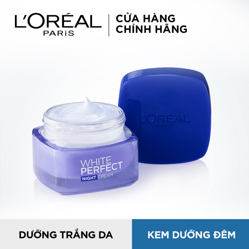 Bộ Kem White Perfect L'Oreal Paris dưỡng da ngày và đêm căng mướt, trắng sáng & chống nắng toàn diện