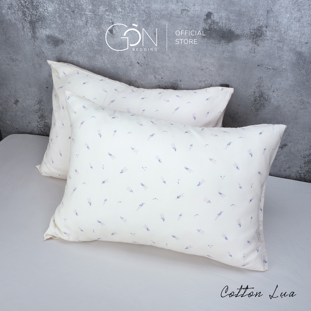 01 Vỏ Gối Nằm Gòn Bedding Cotton Lụa Hàn Quốc 50x70 cm Họa Tiết Hoa & Hoạt Hình