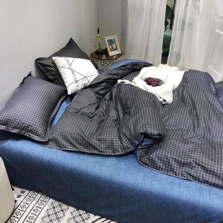 Bộ chăn ga poly caro