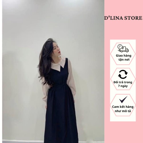 Đầm váy nữ dáng dài đẹp công sở cao cấp - V4