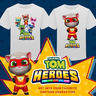 Áo thun in hình Talking Tom Heroes thời trang cho bé giá rẻ