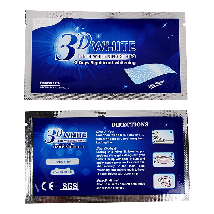 Miếng dán trắng răng tiện lợi 3D 5D White Teeth Whitening Strips