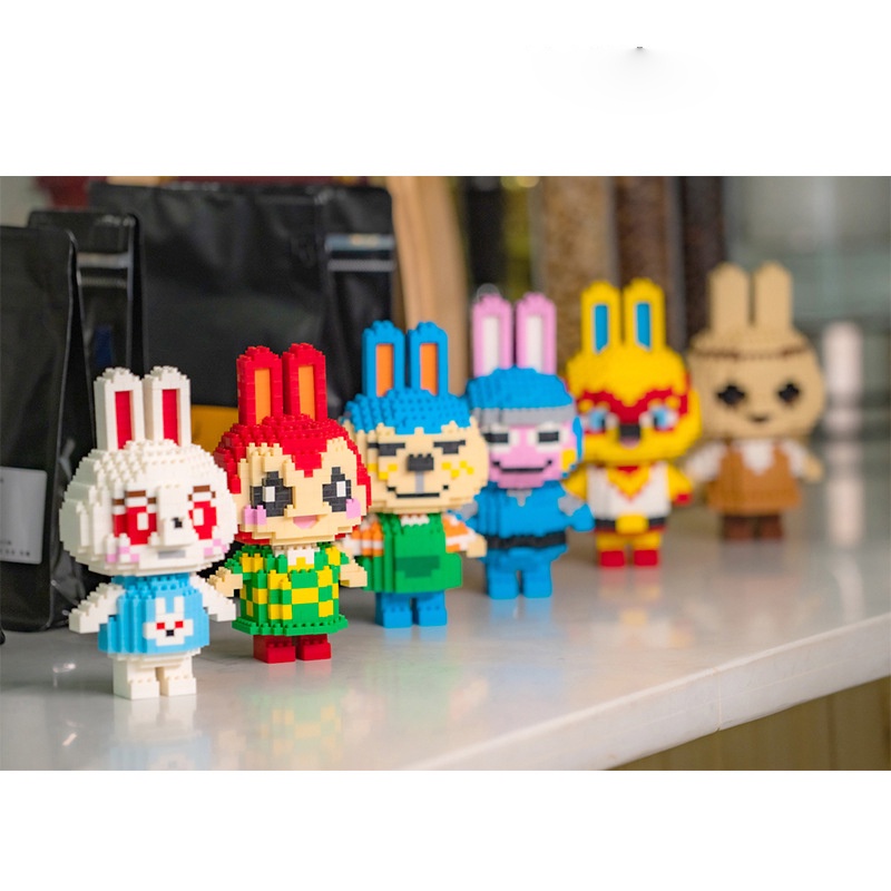 Nano Khối Động Vật Vượt Qua Xếp Hình Khối Xây Dựng Sáng Tạo Trang Trí Búp Bê Tự Làm Đồ Chơi Lsabelle Mabel Bé Trai Bé Gái Quà Tặng