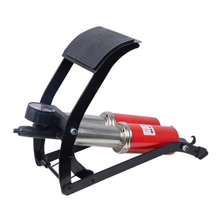 Bơm hơi đạp chân 2 nòng - Bơm hơi đạp chân mini 2 ống bơm ô tô xe máy
