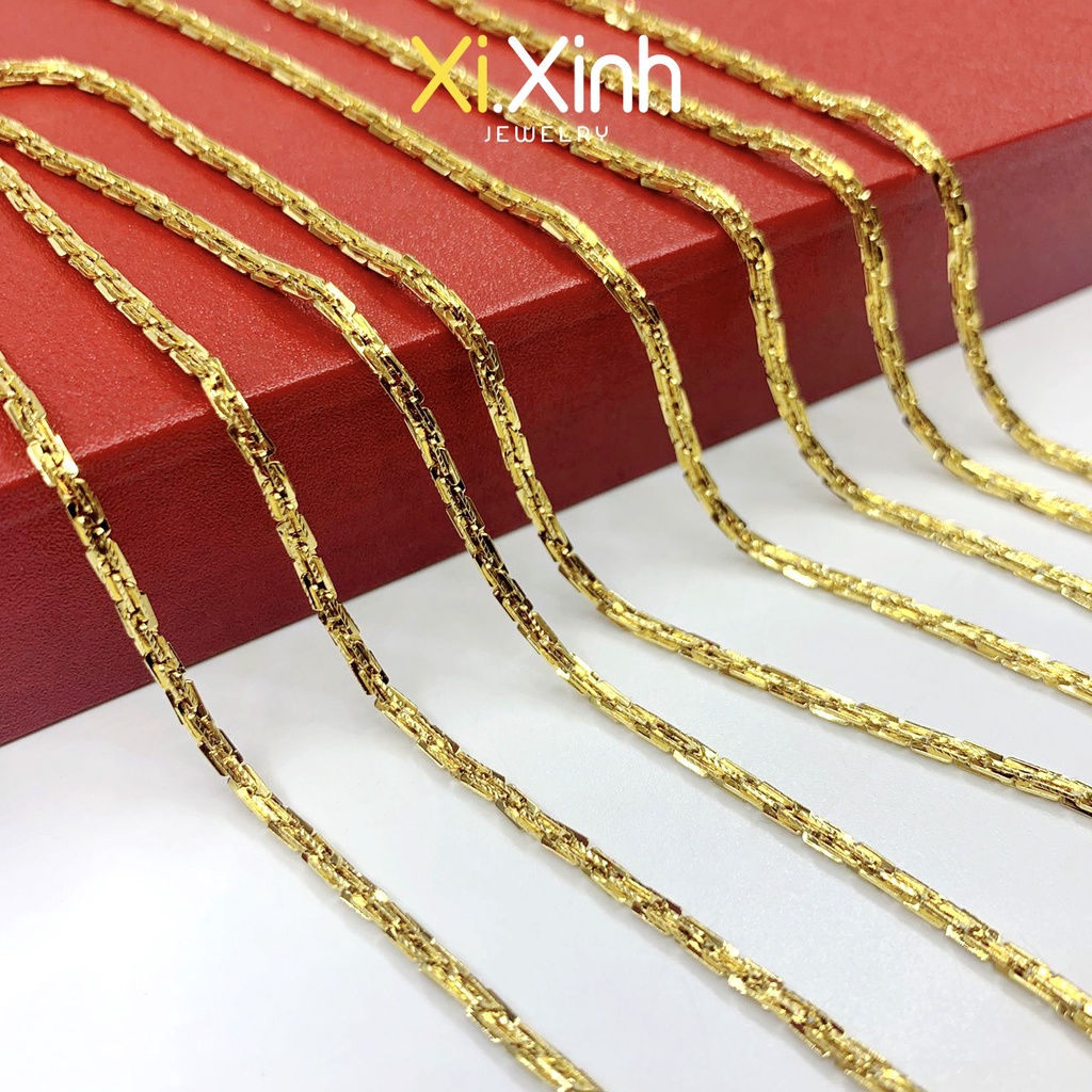 Dây chuyền xích nhỏ xi mạ vàng 18k - D19