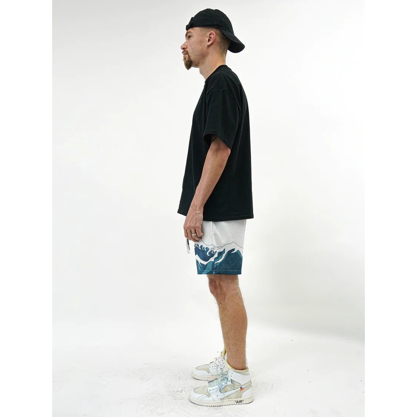 Quần Short Thể Thao Dài Qua Gối Nhanh Khô Thêu Họa Tiết Phong Cách Đường Phố Mỹ Thời Trang Mùa Hè Cho Nam