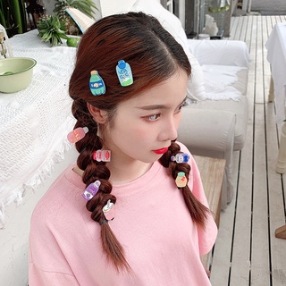Set 10 Kẹp Tóc Hình Chai Nước Dễ Thương