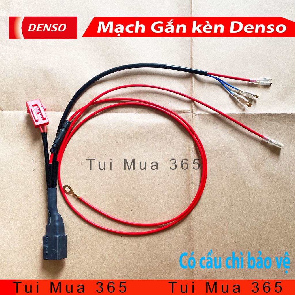 Mạch Relay Gắn Kèn Denso cho xe máy có cầu chì