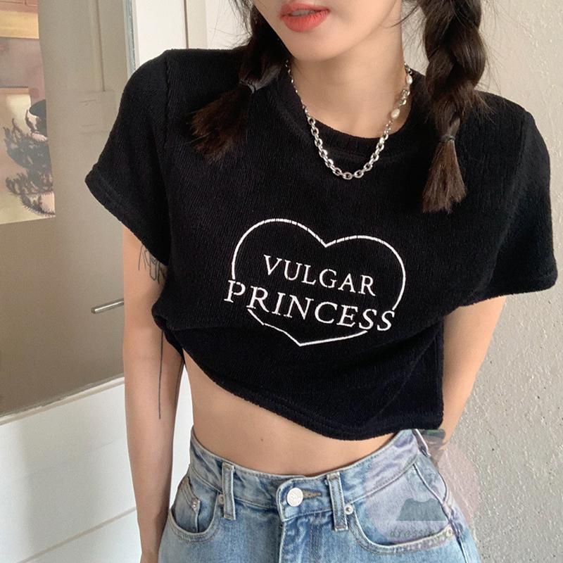 Áo Thun Ngắn Tay In Chữ Cá Tính Theo Phong Cách Mùa Hè Dành Cho Nữ