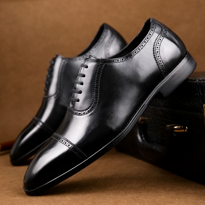 Giày tây nam da thật Manzano kiểu dáng cổ điển sang trọng đẳng cấp M22633